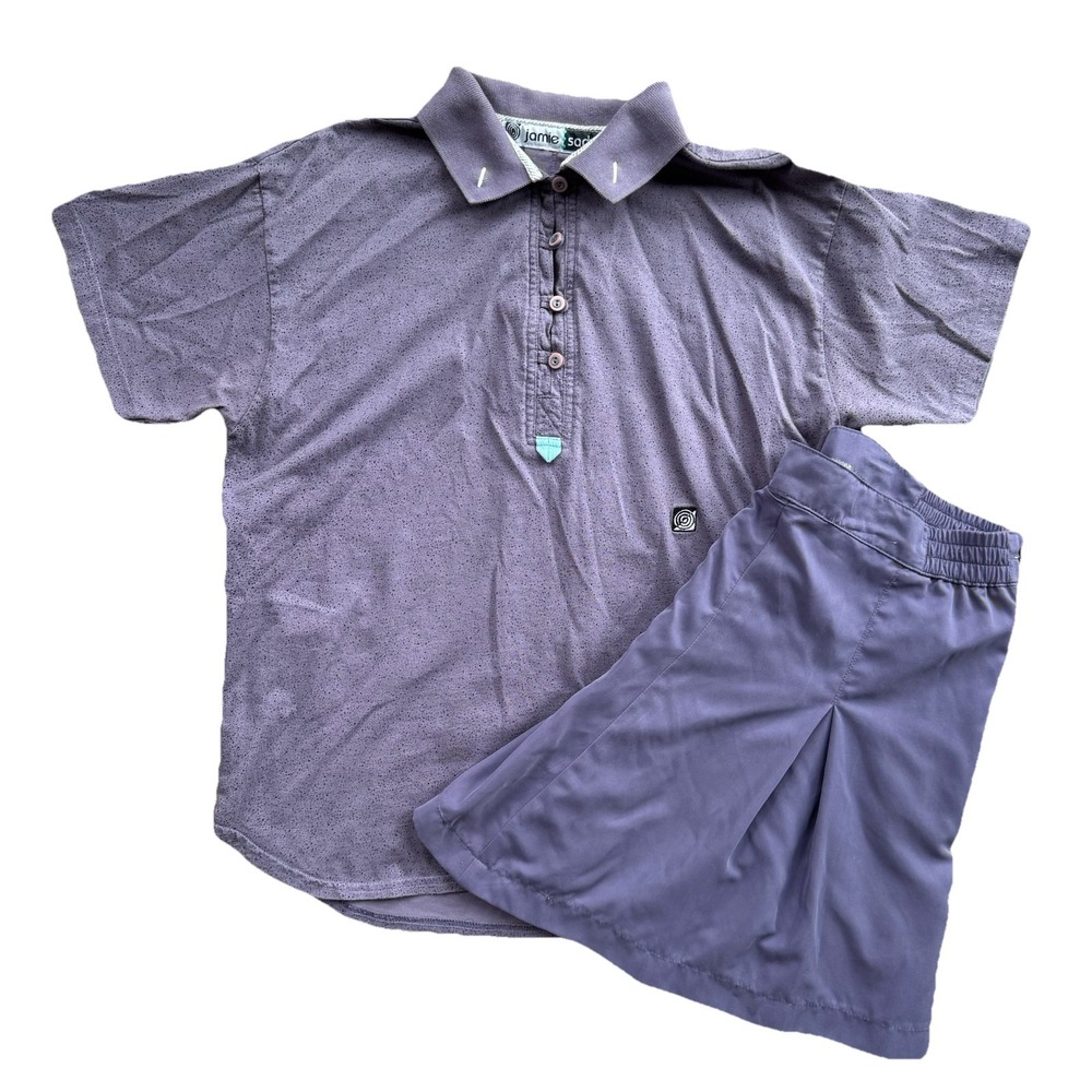 Jamie Sadock Purple Outfit Shirt Size Medium & Skirt Size 12 Tennis Pickle Ball